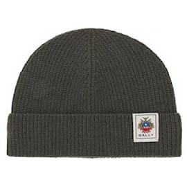 Bally Gorro com patch de logotipo Verde