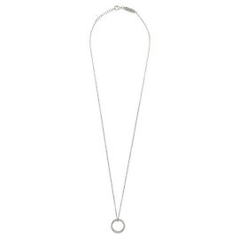 Maison Martin Margiela Collar con números Plata Metálico