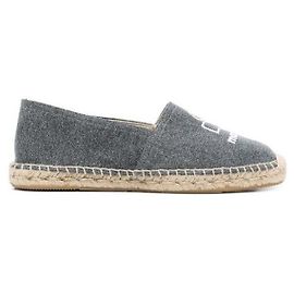 Isabel Marant Logo Canvas Espadrilles Black