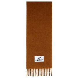 Marni Detalles de flecos en alpaca cepillada azul Castaño