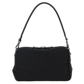 Fendi Bolsa Louis Square Ff Medium Preto