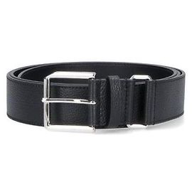 Givenchy Gürtel aus schwarzem genarbtem Leder Schwarz