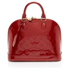 Louis Vuitton Monogram Vernis Alma PM Satchel Rot