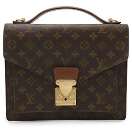Bolsa Louis Vuitton Monogram Monceau 28 Marrom