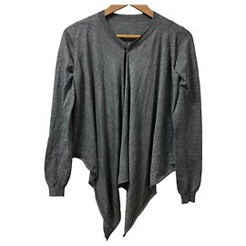 Cardigan de malha de lã e seda Prada Marrom