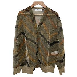 Autre Marque Cárdigan de jersey con estampado Lame TOGA PULLA Verde Caqui