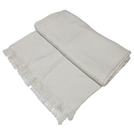 Sciarpa Hermès NEW LiBRIS CONFETTIS D'EX-LIBRIS in Cashmere Grandezza Large Bianco Altro