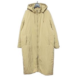Autre Marque Casaco longo acolchoado sem costuras 23ku Bege