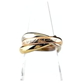 Cartier Trinity Ring Rosé Weißes und Gelbgold Pink Weiß Gelb