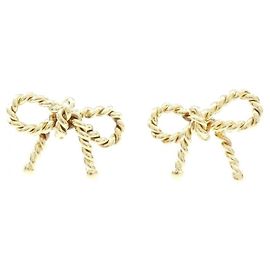 Tiffany & Co Orecchini Tiffany Twist Ribbon D'oro
