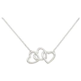 Tiffany & Co Colar Tiffany Triple Open Heart Prata