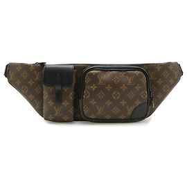 Pochette Louis Vuitton Monogram Macassar Christopher Marron Noir Monogramme