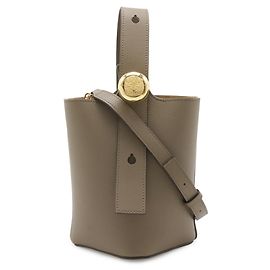 LOEWE Pebble Bucket Bag Mini Handbag Grey