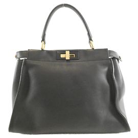Fendi Peekaboo Handbag Black
