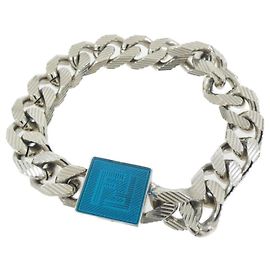 Bracciale Charm Blu e Argento Fendi Argento Blu