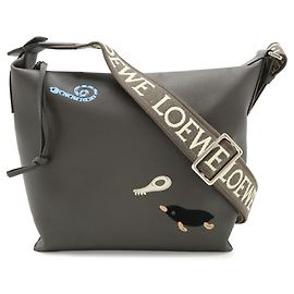 Borsa a tracolla Loewe Cuby Grigio antracite