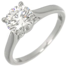 Cartier Platinum Solitaire Diamond Ring Other