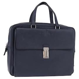 Prada Briefcase Leather Blue