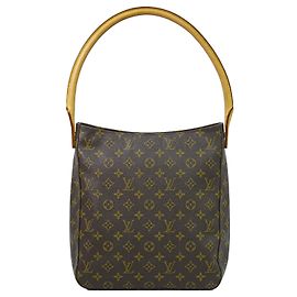 Louis Vuitton Monogram Looping Monogram Canvas GM Marrom