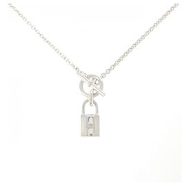 Hermès Colar Amulette Cadena Hermes Prata