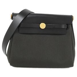 Hermès Borsa a tracolla Hermes Herbag Zip Nero