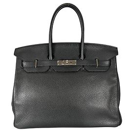 Hermès Borsa Hermes Birkin 35 Nero