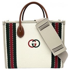 Gucci Women's Interlocking G Tote Bag Cream