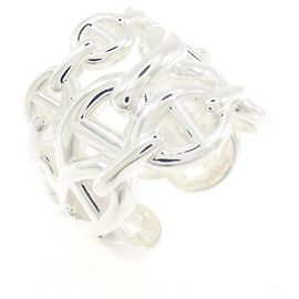 Hermes Hermès Chaine d'Ancre Enchainée Ring Argento