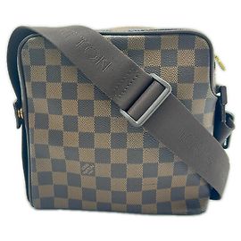 Louis Vuitton Damier Monogram Olaf PM Shoulder Bag Brown