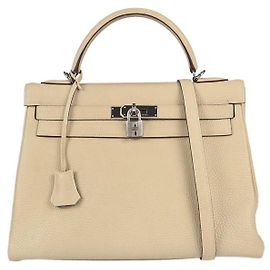 Hermès Hermes Kelly retourné Togo 32 Bege