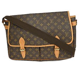 Louis Vuitton Sac Gibeciere Messenger Monogram Canvas GM Marron