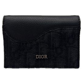 Portacarte Christian Dior Marrone Nero