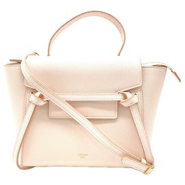 Céline CELINE Bolsa Nano Belt Bag em couro de vitelo Rosa