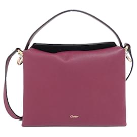 Cartier TRINITY Handbag Pink Dark red