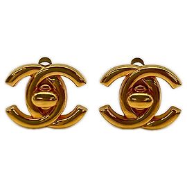 Orecchini CHANEL Coco Mark Turnlock GP - Oro da donna D'oro