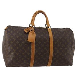 LOUIS VUITTON Bolso Boston Monogram Keepall 50 M41426 LV Auth bs35623 Monograma