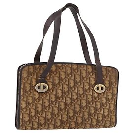 Borsa Christian Dior Trotter Beige Oro Auth 189192 Beige D'oro