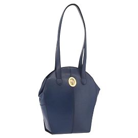 Borsa a tracolla Christian Dior in pelle blu e oro Auth bs35948 Blu D'oro