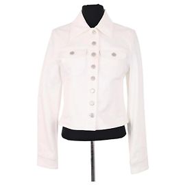 Courreges Courrèges Jacke aus weißer Baumwolle Weiß