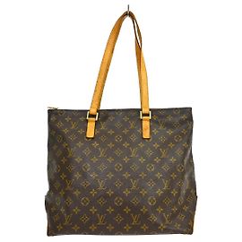 Louis Vuitton Cabas Mezzo Monogram Canvas Castaño
