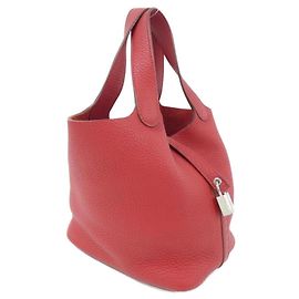 Hermès Hermes Picotin Lock PM Handbag Red