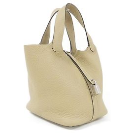 Hermès Hermes Picotin Lock PM Handbag Beige