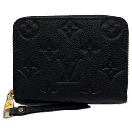 Louis Vuitton Monogram Empreinte Zippy Münzgeldbörse Schwarz