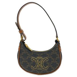 Céline Bolsa de ombro CELINE Triomphe Mini Ava Marrom Bege