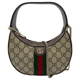 Piccola borsa a tracolla GUCCI Ophidia GG Supreme Rosso Beige Verde