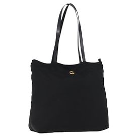 Céline Celine Circle logo Nylon Schwarz