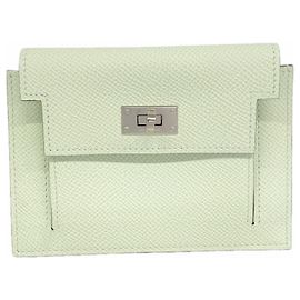 Hermès Hermes Kelly Pocket Compact Wallet Green