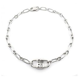 Bracciale charm Tiffany & Co. 1837 Small Double Lock Argento