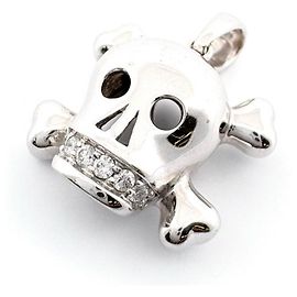 Pendente Christian Dior K18WG Diamond Fiancée de Vampire Argento