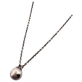 Tiffany & Co. Hardware Ball Halskette Silber